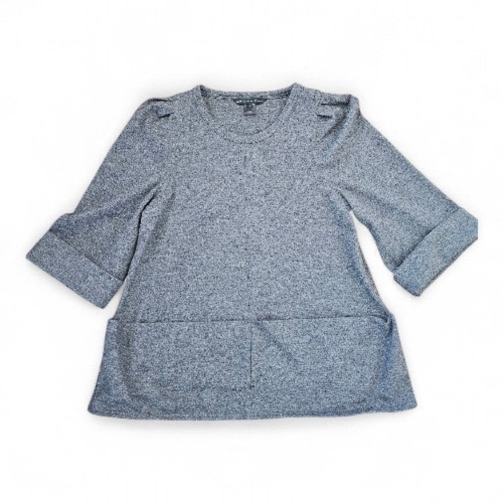 Marc Jacobs Wool Gray Front Pockets Quiet Luxury Old Money Preppy Top sz M